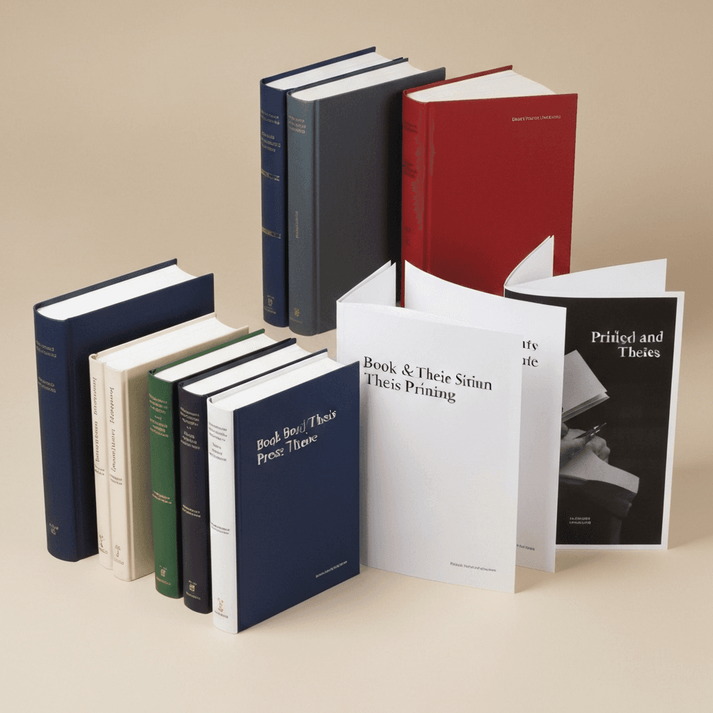 Promotional image for Book & Thesis Printing printing services